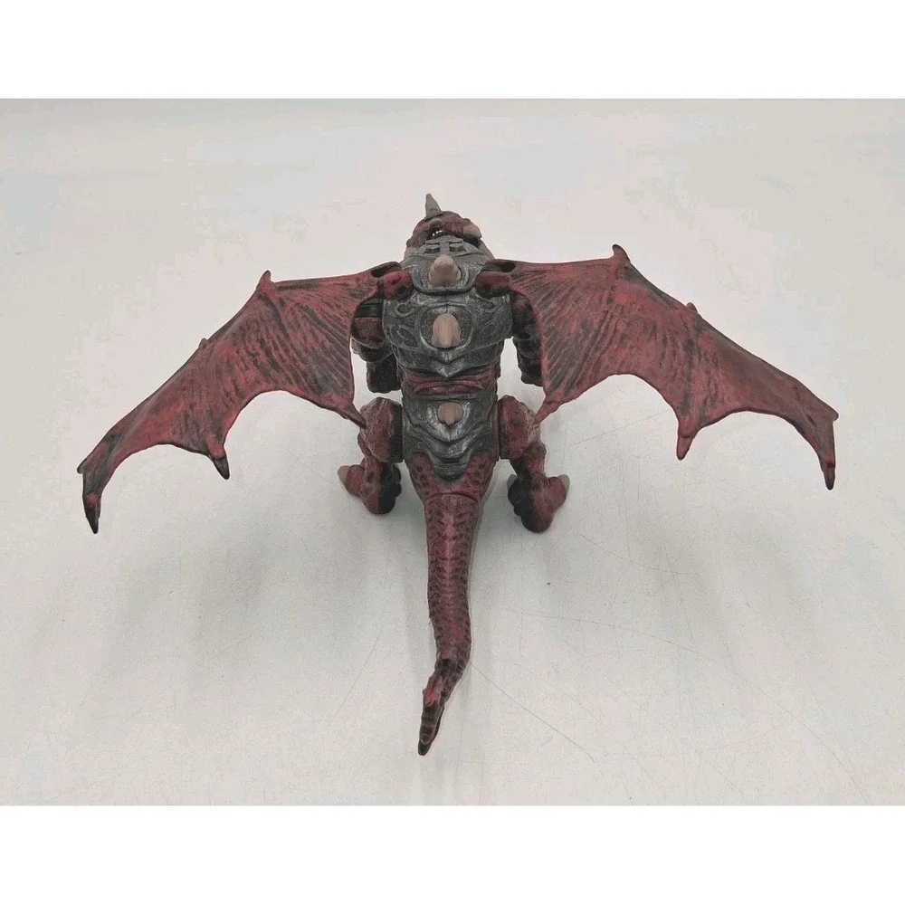 Very Rare 2005 Mega Bloks Clawdagger Red Dragon METAL AGES Tin Armour  9691